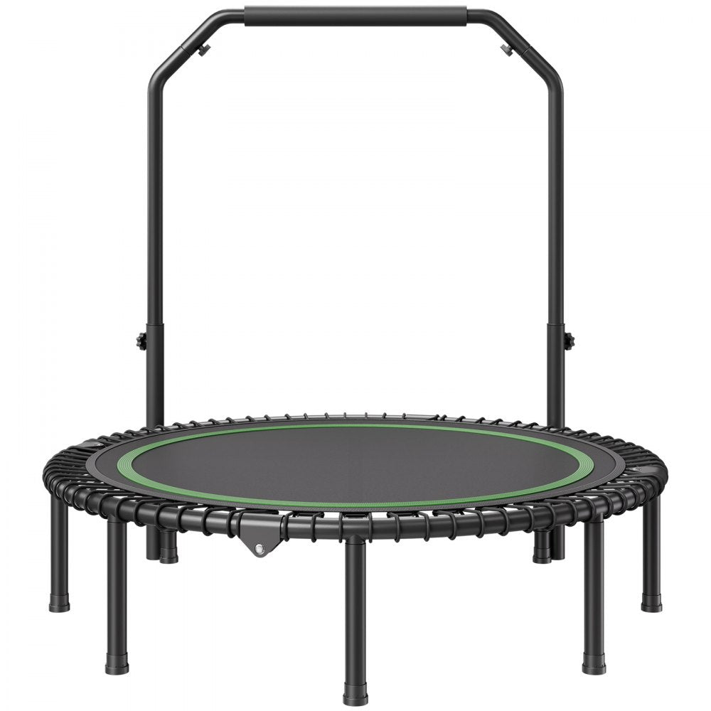 TX-B6232C-48in+C - 48" Foldable Mini Trampoline with Adjustable Handle for Low-Impact Workouts