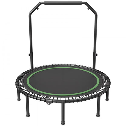 TX-B6232C-48in+C - 48" Foldable Mini Trampoline with Adjustable Handle for Low-Impact Workouts