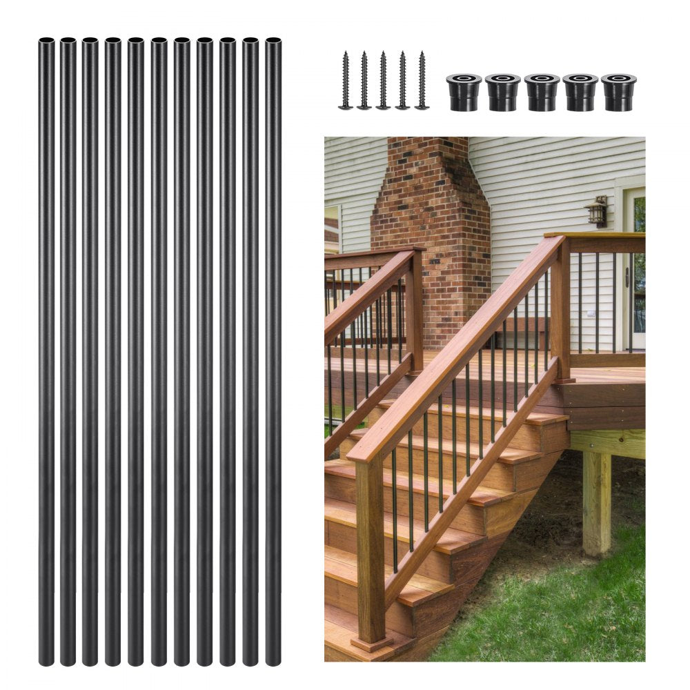 YG19-914B-101 - Durable Aluminum Stair Balusters, 101-Piece Set with Easy Install