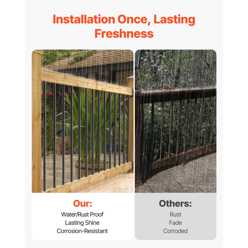 YG19-813B-101 - 32" Durable Aluminum Balusters with Screws for Easy Installation