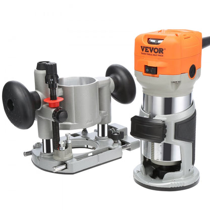 0700C - VEVOR 1.25HP Compact Wood Router with LED & Variable Speeds