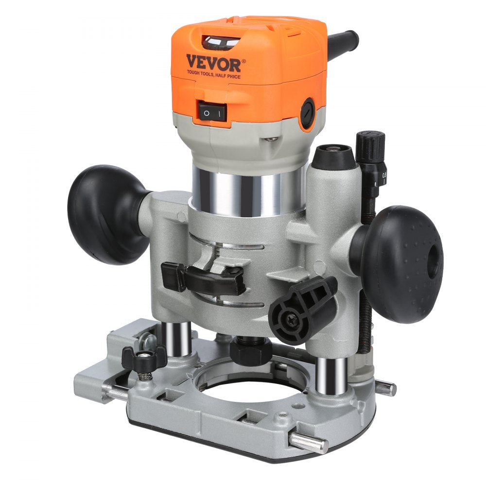 0700C - VEVOR 1.25HP Compact Wood Router with LED & Variable Speeds