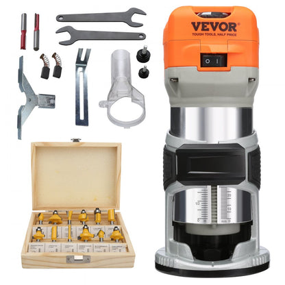 0700C - 1.25HP VEVOR Wood Router, 30,000 RPM, Compact & Versatile