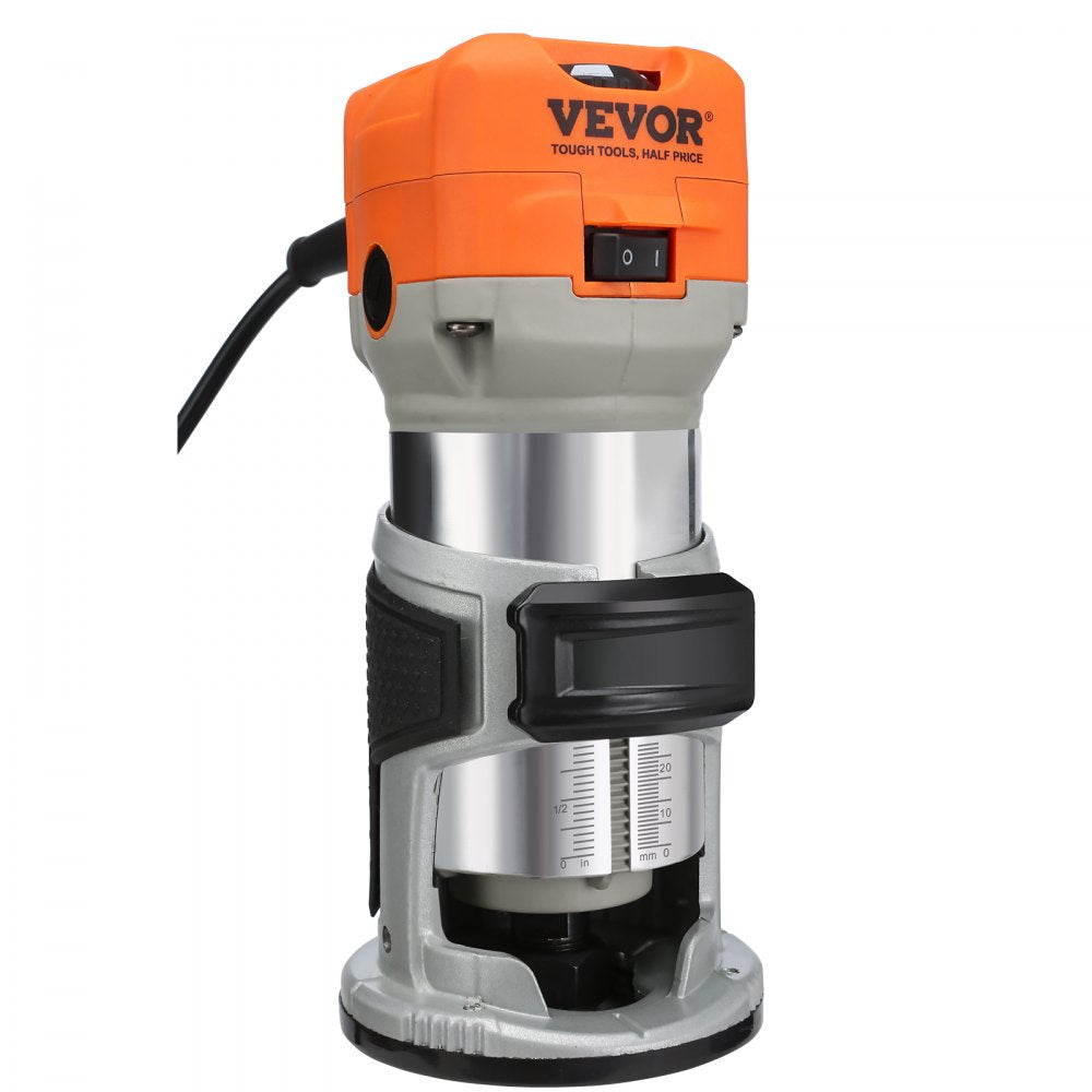 0700C - 1.25HP VEVOR Wood Router, 30,000 RPM, Compact & Versatile