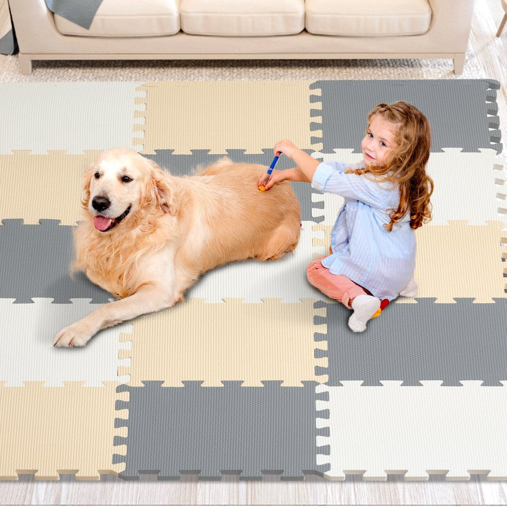 HRD-HES3310-16 - Interlocking Foam Puzzle Mat for Safe Kid Play