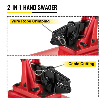 TD1002D - 24" Ergonomic Hand Swager & Cable Cutter Tool