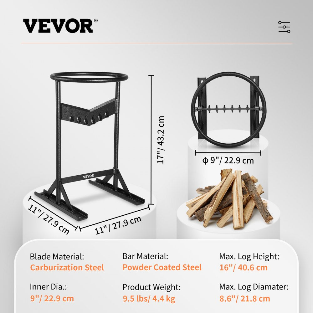 VV-SDPCQ-179IN - Durable V-Shaped Firewood Kindling Splitter, Easy to Use