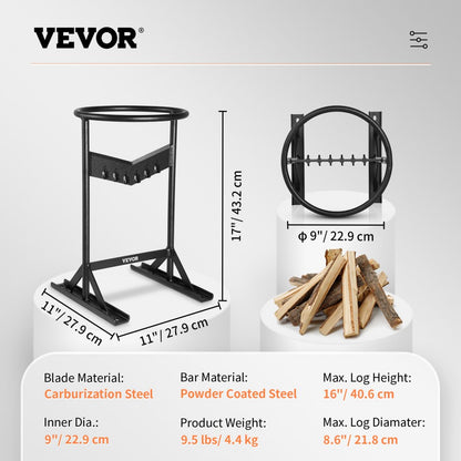 VV-SDPCQ-179IN - Durable V-Shaped Firewood Kindling Splitter, Easy to Use