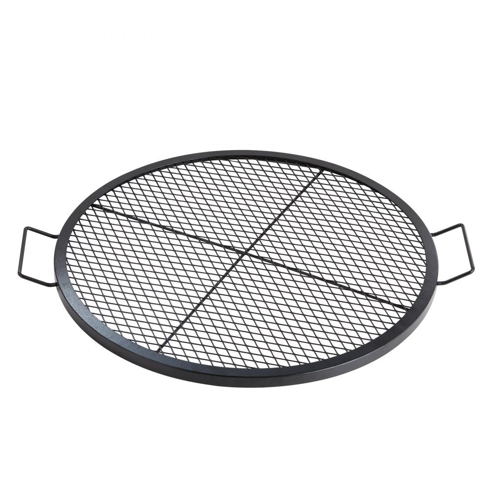 JY-MY-YKW30 - 30" Round Heavy Duty Steel Fire Pit Grill Grate with Handles