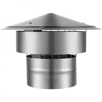 SRC-6-C - 6-Inch 304 Stainless Steel Chimney Cap for All Weather Protection