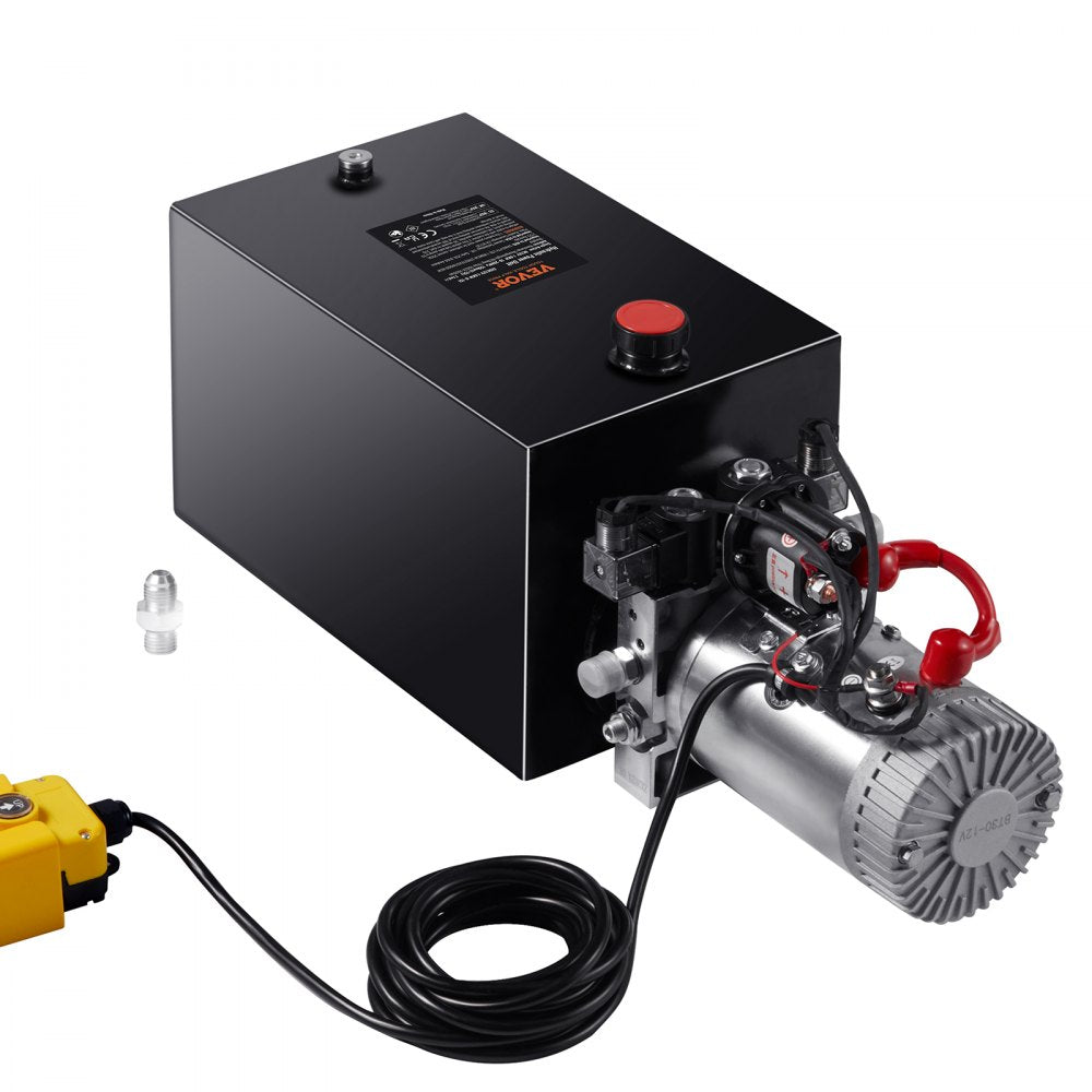 ZXDC12V-1.6KW-S-15L - 15-Quart VEVOR Hydraulic Pump with 3200 PSI Power