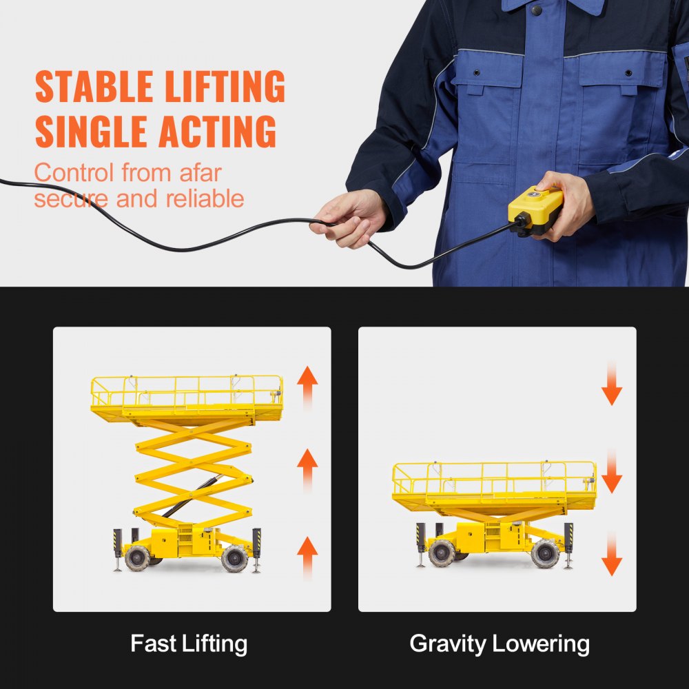 ZXDC12V-1.6KW-D-4L - VEVOR 4 Quart Hydraulic Power Unit for Dump Trailers