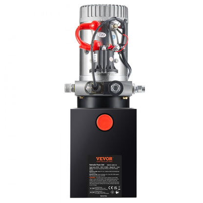 ZXDC12V-1.6KW-D-4L - VEVOR 4 Quart Hydraulic Power Unit for Dump Trailers