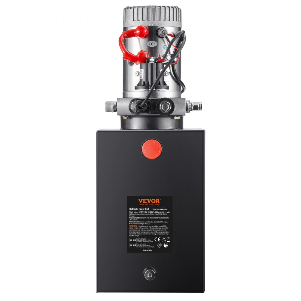 ZXDC12V-1.6KW-D-20L - 12V Hydraulic Pump for Heavy Machinery Lifting