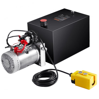ZXDC12V-1.6KW-D-12L - 12 Quart 3200 PSI Hydraulic Pump for Dump Trailers