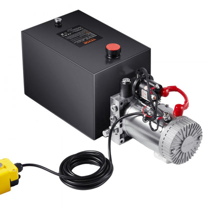 ZXDC12V-1.6KW-D-12L - 12 Quart 3200 PSI Hydraulic Pump for Dump Trailers