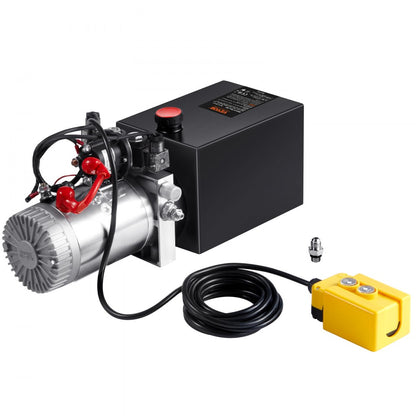 ZXDC12V-1.6KW-S-8L - 1.6 kW Double Acting Hydraulic Pump for Dump Trailers