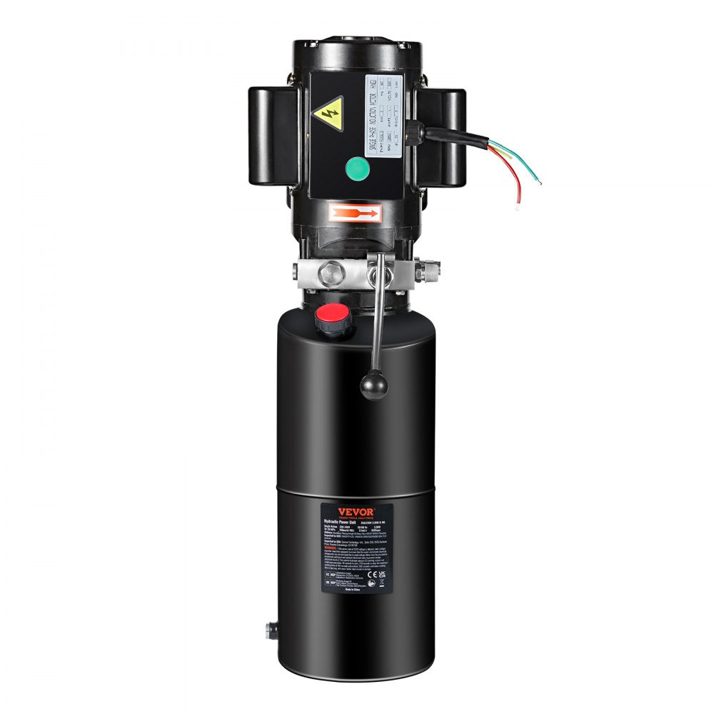 ZXAC220V-2.2KW-D-10L - VEVOR 10L Hydraulic Pump with 2.2kW Motor for Heavy Lifting