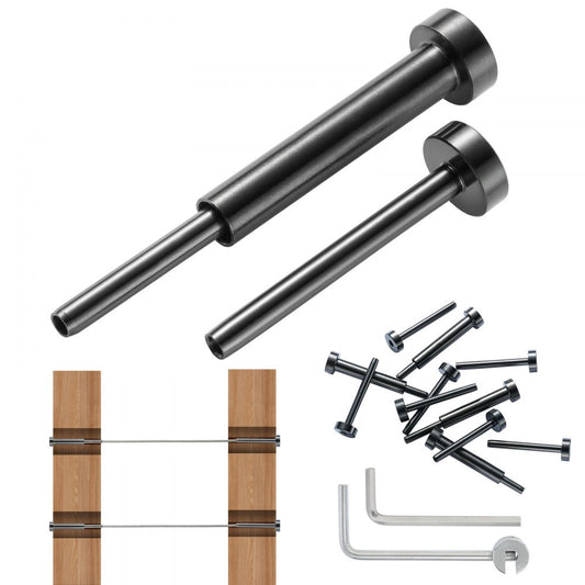 YXHF-2014+2018-1/8"-40 - Durable T316 Stainless Steel Invisible Cable Railing Kit