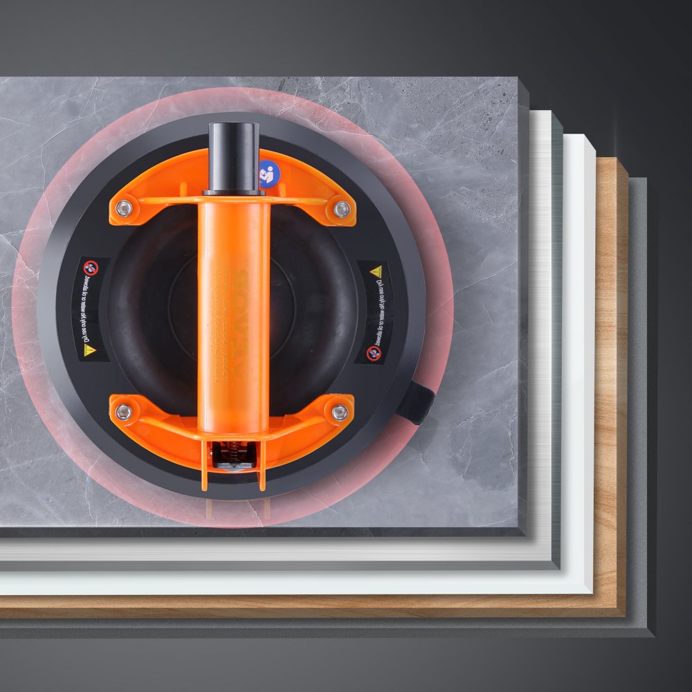 GPS-1 - Heavy-Duty 8" Glass Suction Cup, 615 lbs Load Capacity (2 Pack)