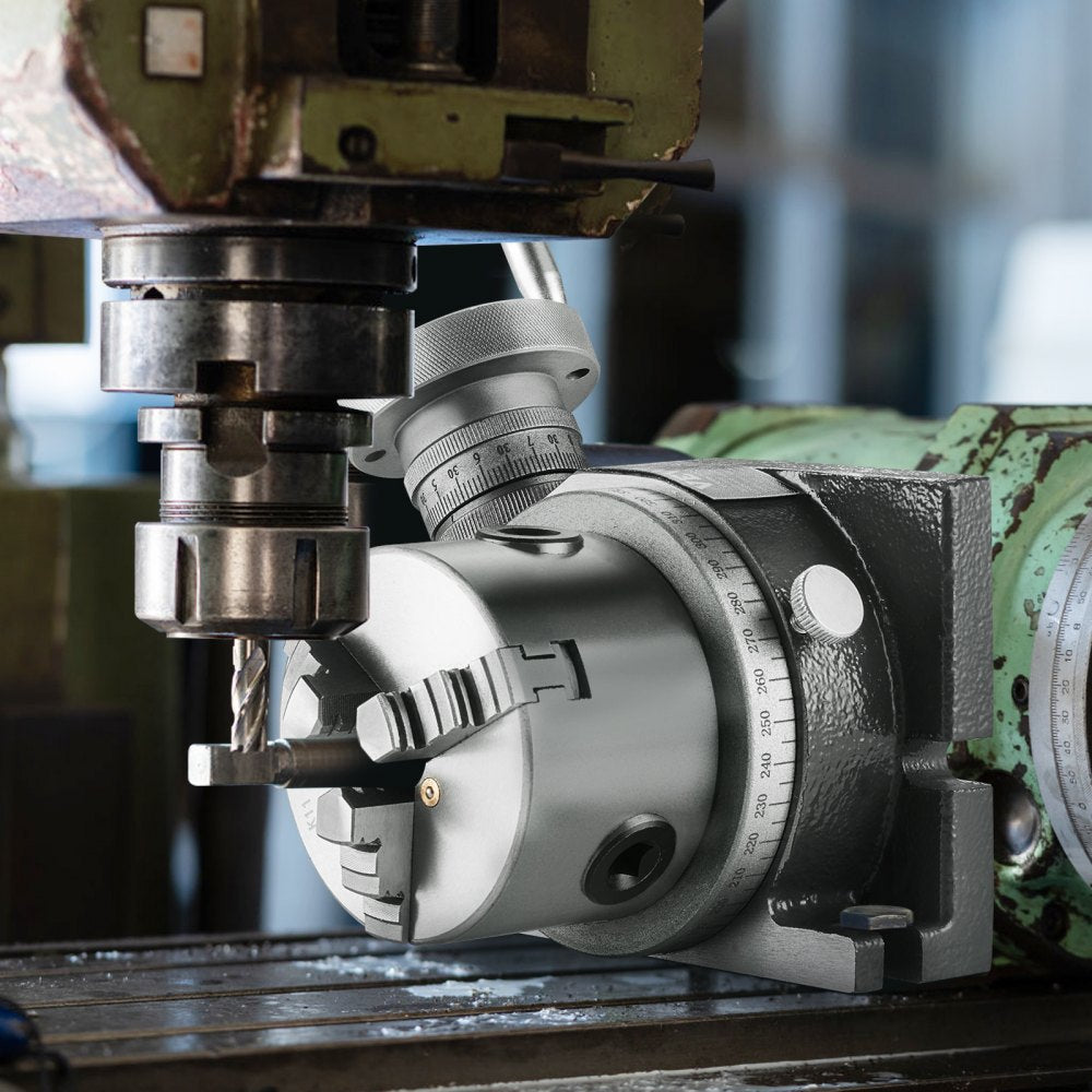 HV-4-KP - Durable 100 mm Rotary Table for Precision Milling Machines