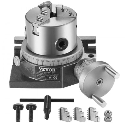HV-4-KP - Durable 100 mm Rotary Table for Precision Milling Machines