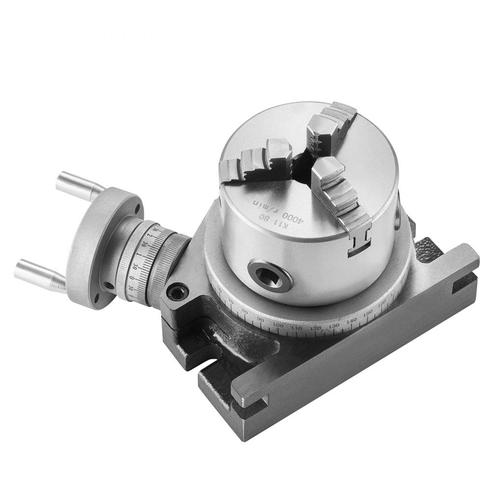 HV-4-KP - Durable 100 mm Rotary Table for Precision Milling Machines