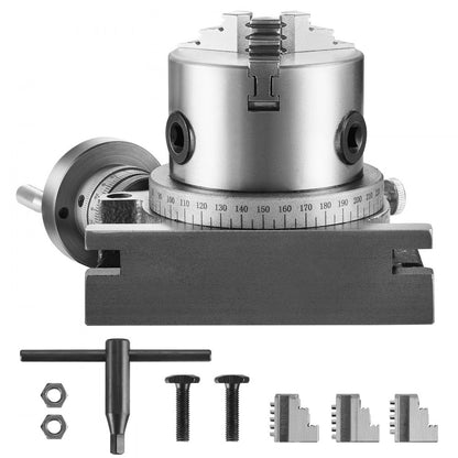 HV-4-KP - Durable 100 mm Rotary Table for Precision Milling Machines