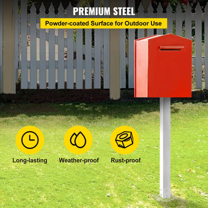 VV-YXZ-ZCJ 34YCBS - Heavy-Duty Steel Mailbox Post for Easy Installation