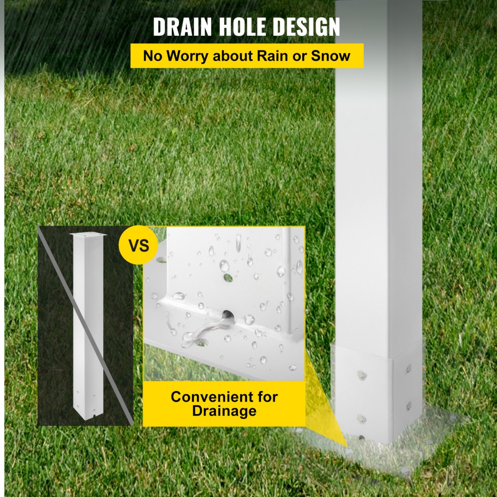 VV-YXZ-ZCJ 34YCBS - Heavy-Duty Steel Mailbox Post for Easy Installation