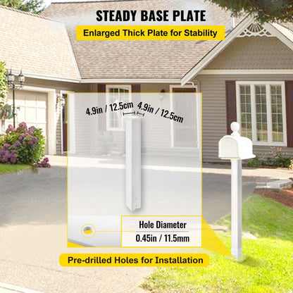 VV-YXZ-ZCJ 34YCBS - Heavy-Duty Steel Mailbox Post for Easy Installation