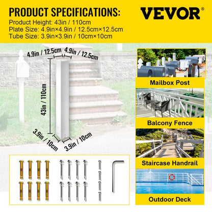 VV-YXZ-ZCJ 34YCBS - Heavy-Duty Steel Mailbox Post for Easy Installation