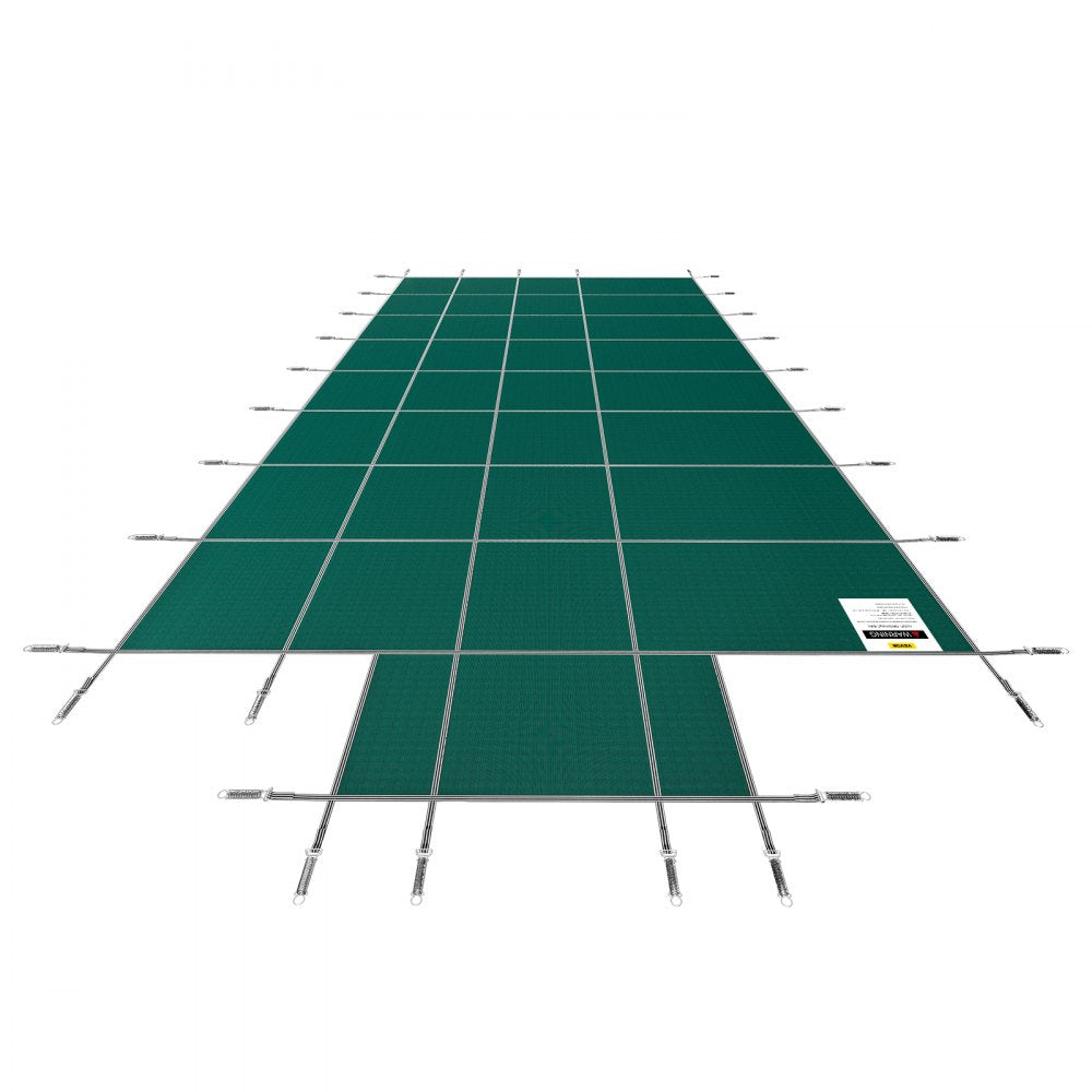 CT1834 - 16x32ft Durable PP Inground Pool Cover with Enhanced Fastening System
