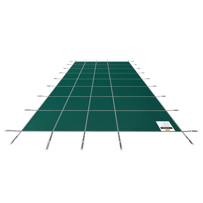 SSPC-6236 - Durable 16x32ft Polypropylene Inground Pool Cover with Safety Features