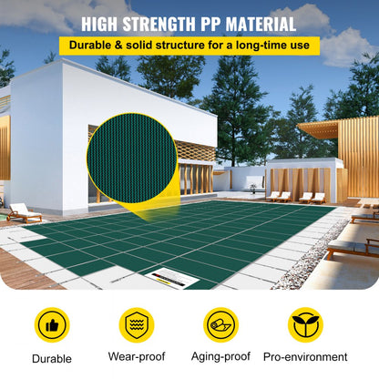 CT2038 - 18x36ft Durable PP Pool Cover with Enhanced Fastening System
