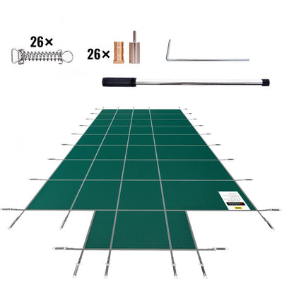 CT2038 - 18x36ft Durable PP Pool Cover with Enhanced Fastening System