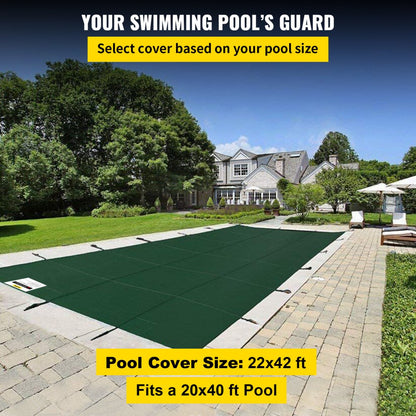 20FTX40FT - Durable 20x40ft VEVOR Pool Cover with Fastening System