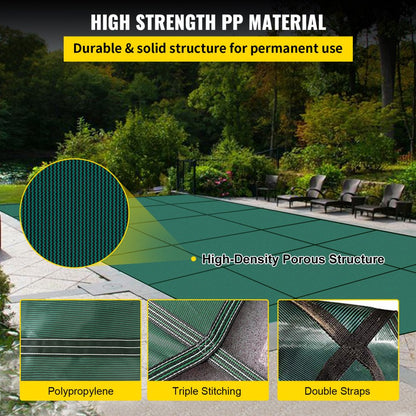 20FTX40FT - Durable 20x40ft VEVOR Pool Cover with Fastening System