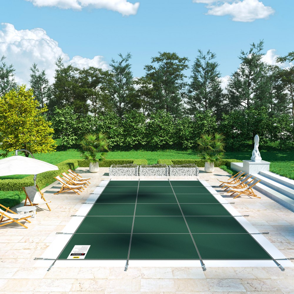 20FTX40FT - Durable 20x40ft VEVOR Pool Cover with Fastening System