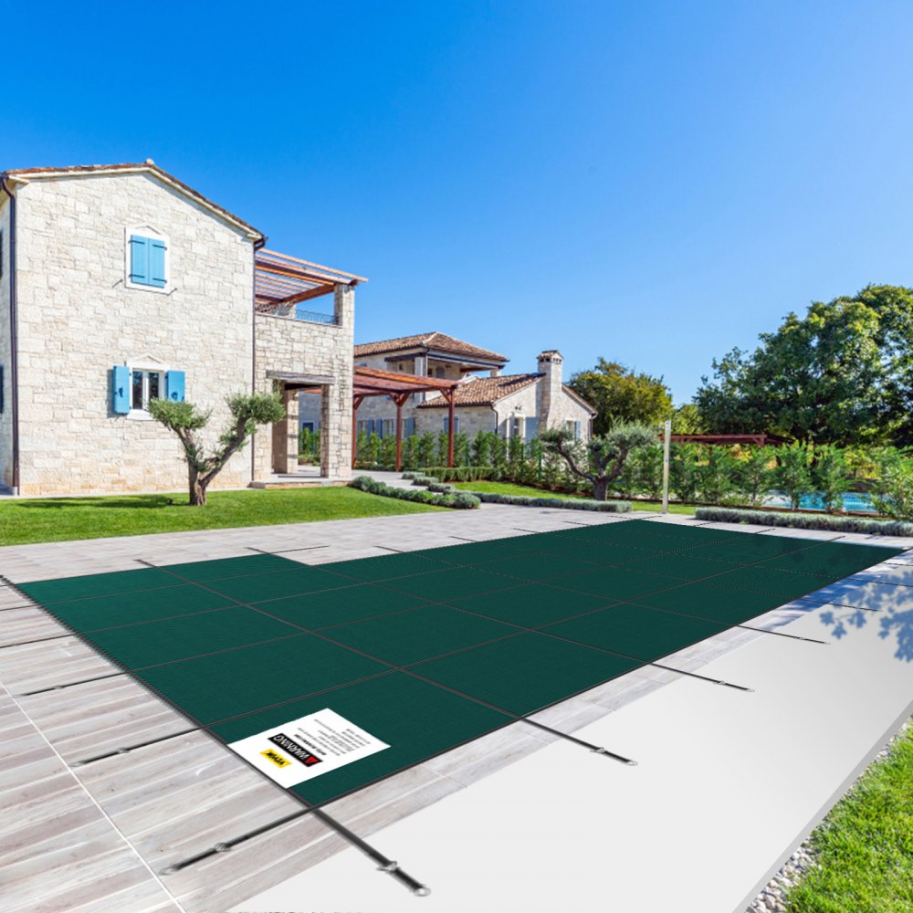 YYCM-7455 - Durable 20x38 ft VEVOR Pool Safety Cover with Installation Hardware