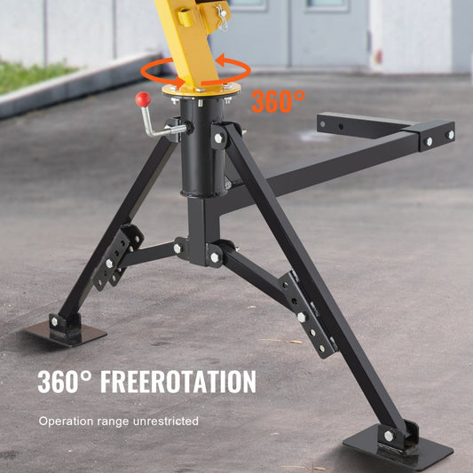GZB88057-CD1000LBS - 1000 lbs VEVOR Hydraulic Pickup Crane with 360° Swivel