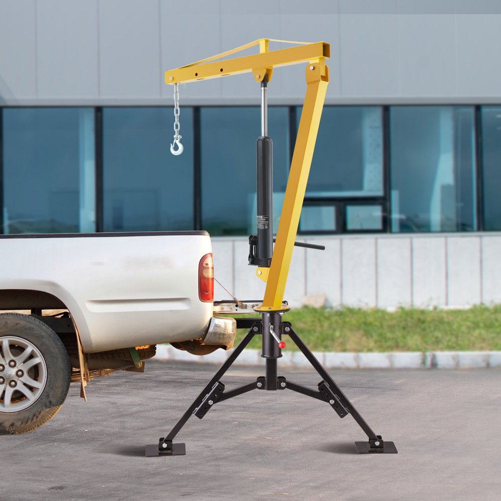 GZB88057-CD1000LBS - 1000 lbs VEVOR Hydraulic Pickup Crane with 360° Swivel