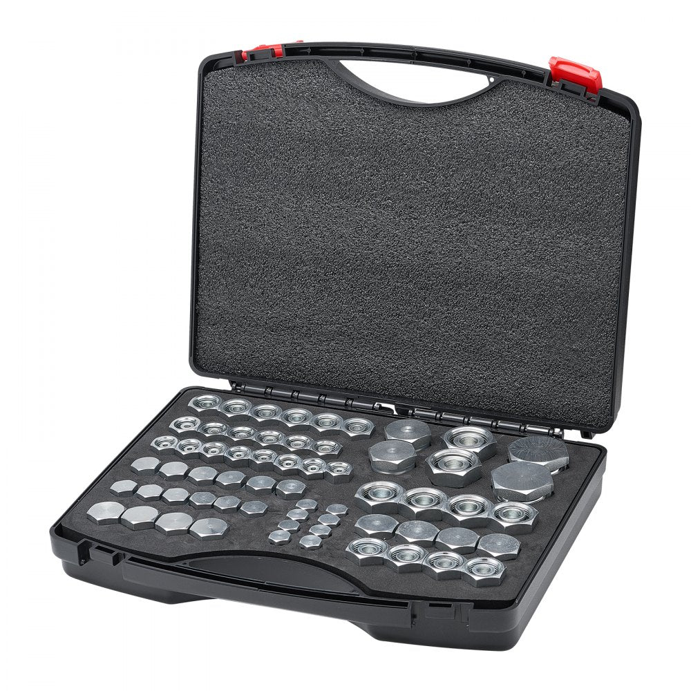 DIN-L 64PCS-SS - 64-Piece Steel Hydraulic Fitting Kit in Storage Case