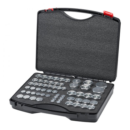 DIN-L 64PCS-SS - 64-Piece Steel Hydraulic Fitting Kit in Storage Case