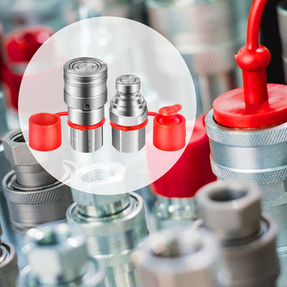 010713344170 - Heavy-Duty 1/2" NPT Hydraulic Couplers with High Flow Rate