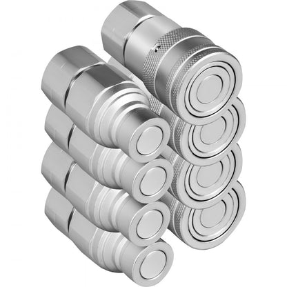 010942285467 - Hydraulic Couplers 1/2" NPT, 4000 PSI, Durable Steel