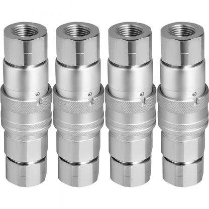 010942285467 - Hydraulic Couplers 1/2" NPT, 4000 PSI, Durable Steel
