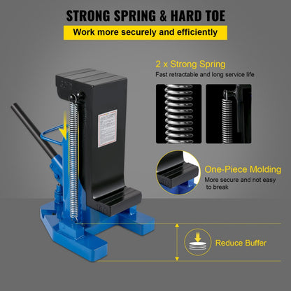 MHC-15RS - Heavy-Duty Hydraulic Toe Jack, 15/30 Ton Capacity