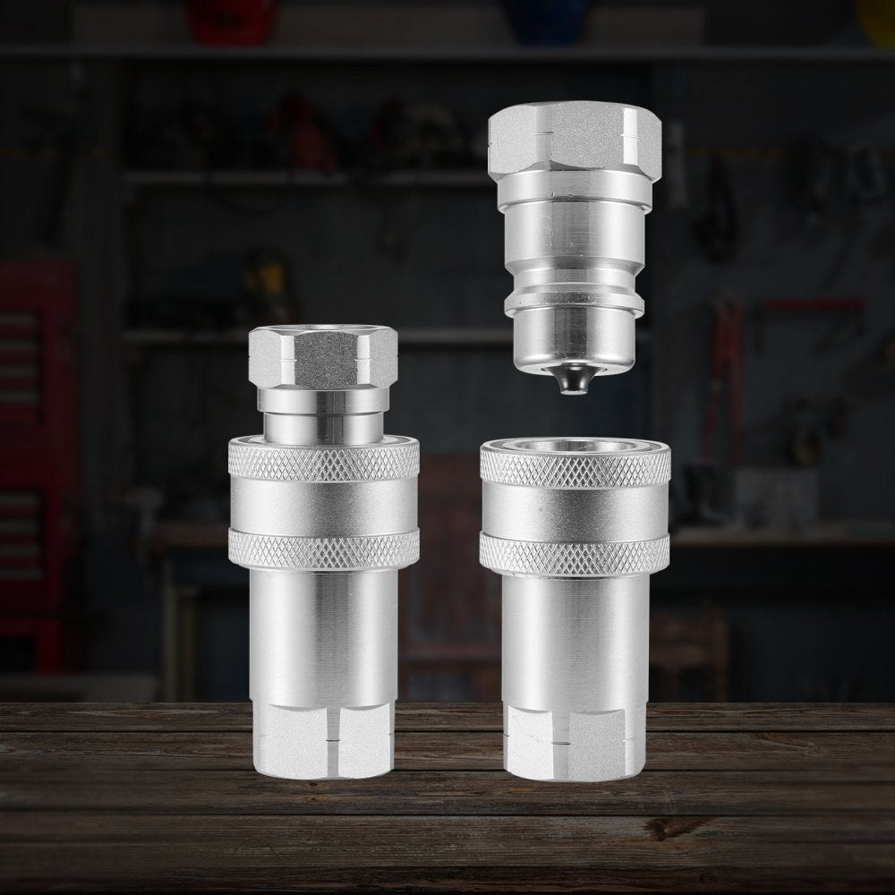 LSQ-S1 - 1/2" VEVOR Hydraulic Couplers with Sleeve Lock, 4000 PSI Rating