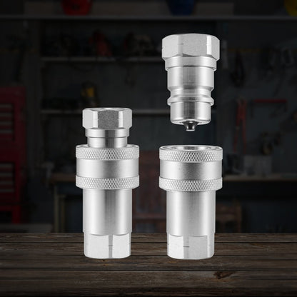 LSQ-S1 - 1/2" VEVOR Hydraulic Couplers with Sleeve Lock, 4000 PSI Rating